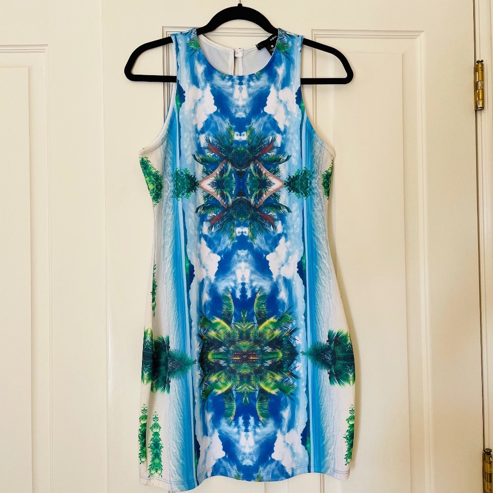 Aqua by Bloomingdale's Tropical Dress NWOT